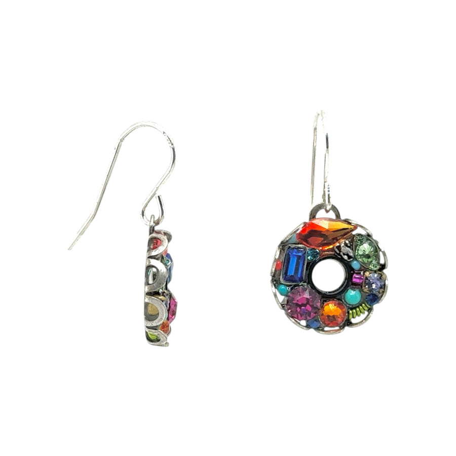 Earrings - Bejeweled Hoop