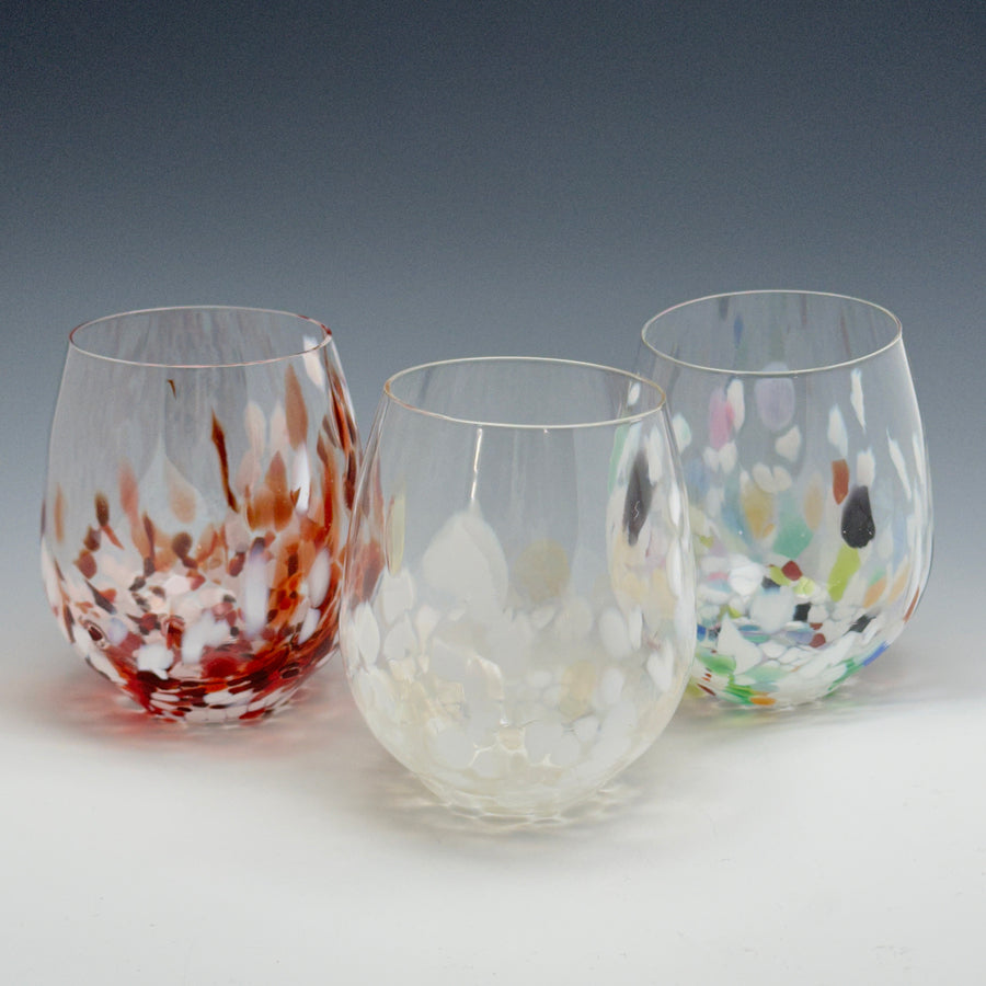 Hand Blown Stemless Glass - Small