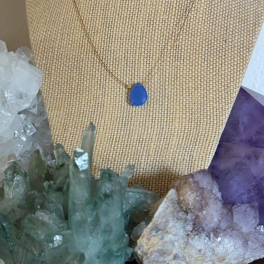 Blue Chalcedony Necklace