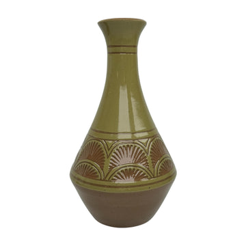 Large Vase - Sage - Geometric