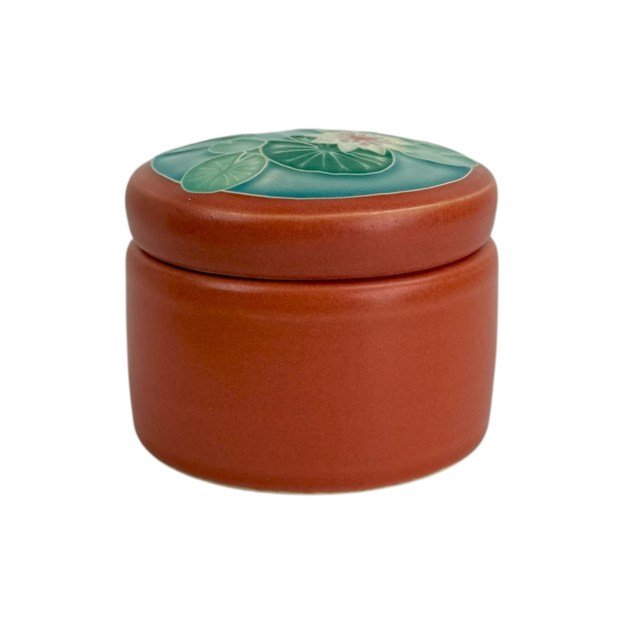 Trinket Box - Water Lily - Red