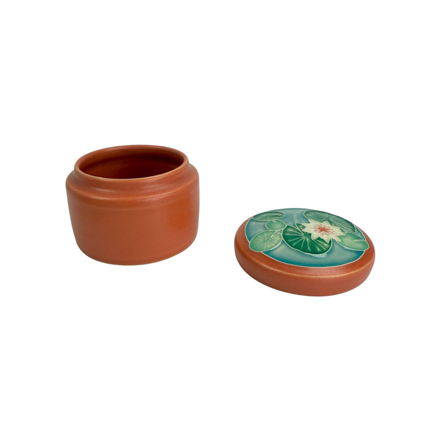 Trinket Box - Water Lily - Red