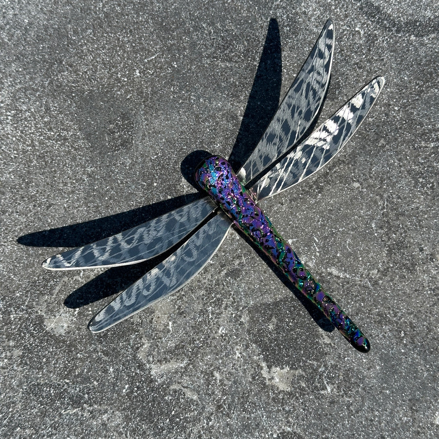 Dichroic Glass Dragonfly