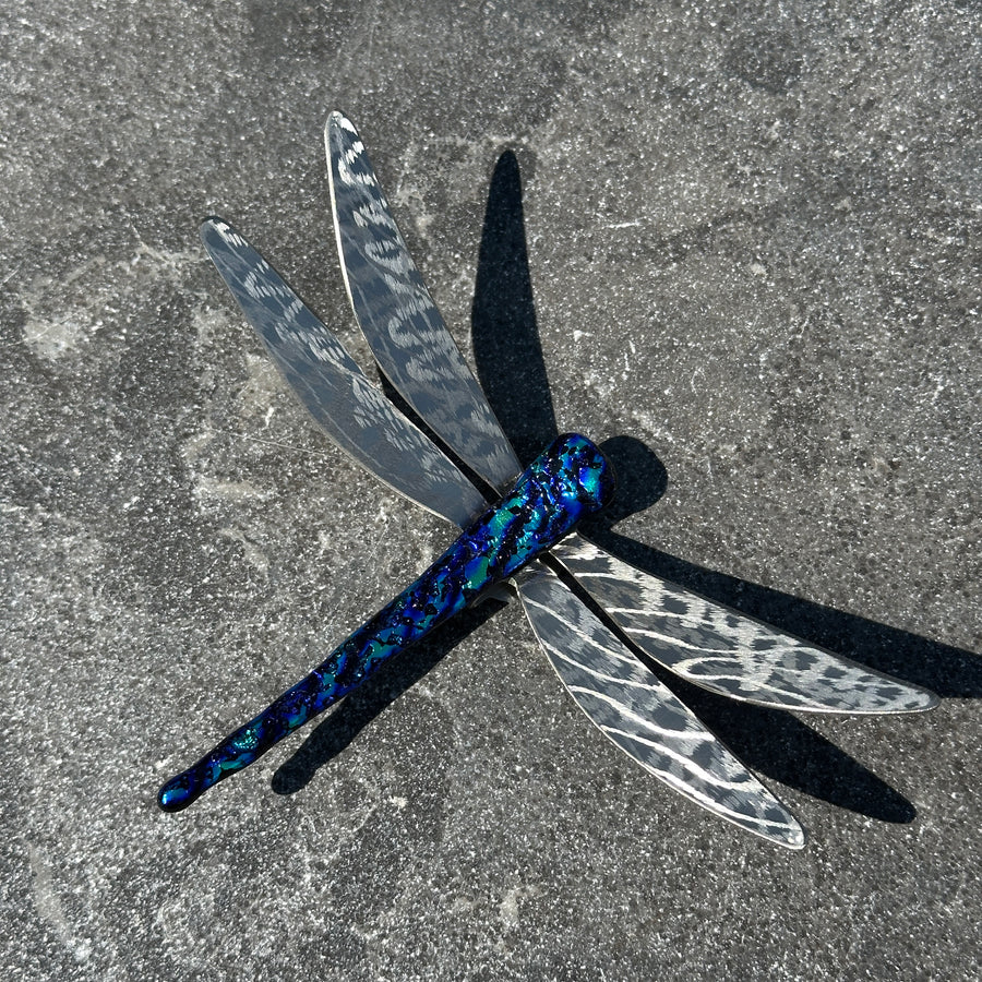 Dichroic Glass Dragonfly