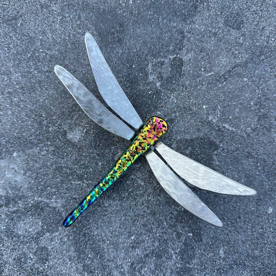 Dichroic Glass Dragonfly