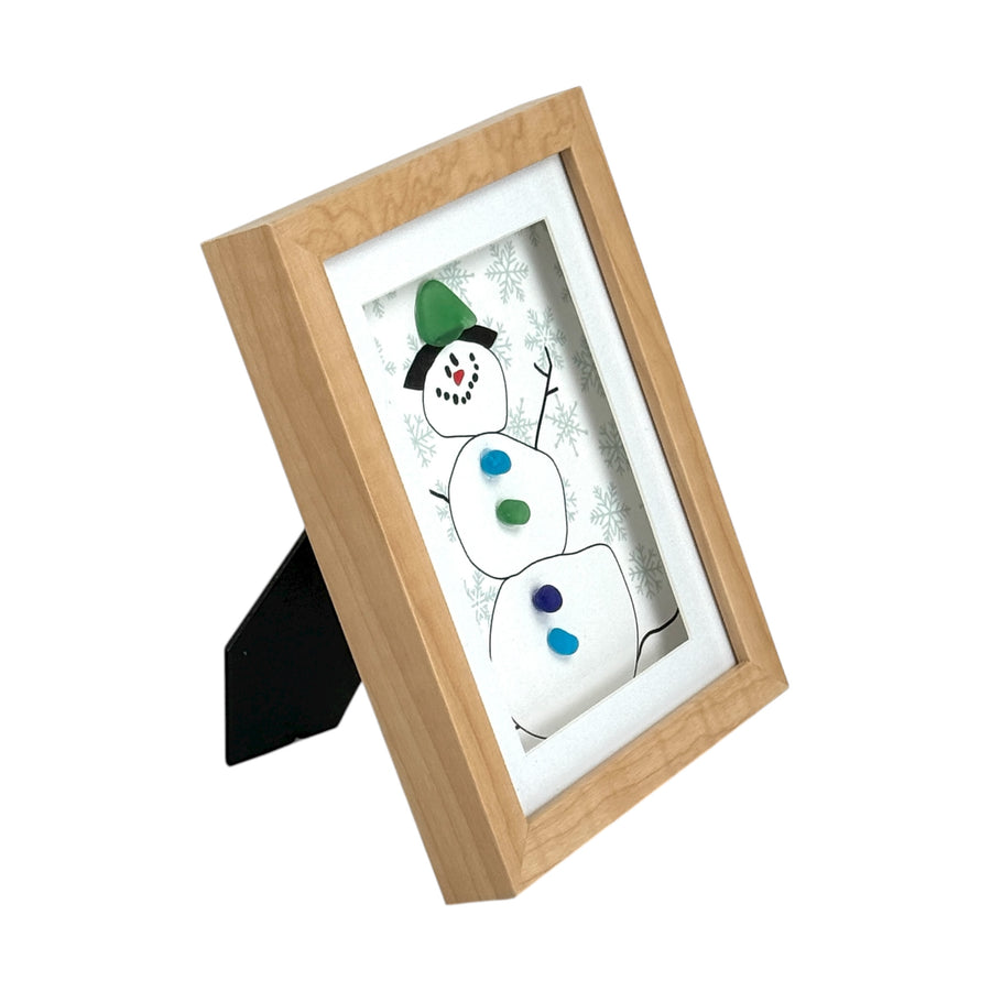 Sea Glass Snowman