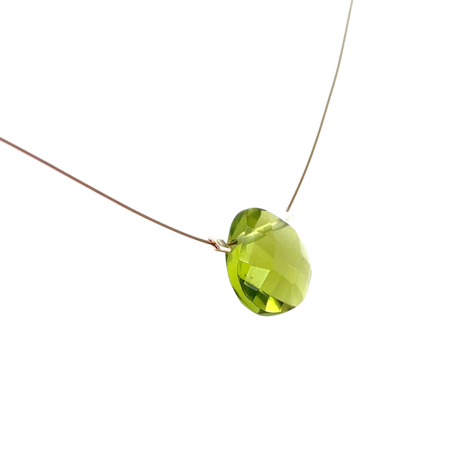 Czech Quartz Necklace - Green