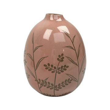 Medium Vase - Pink - Botanical