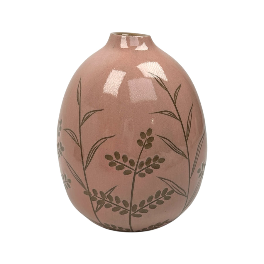 Medium Vase - Pink - Botanical