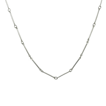 Necklace - Silver Bar Chain