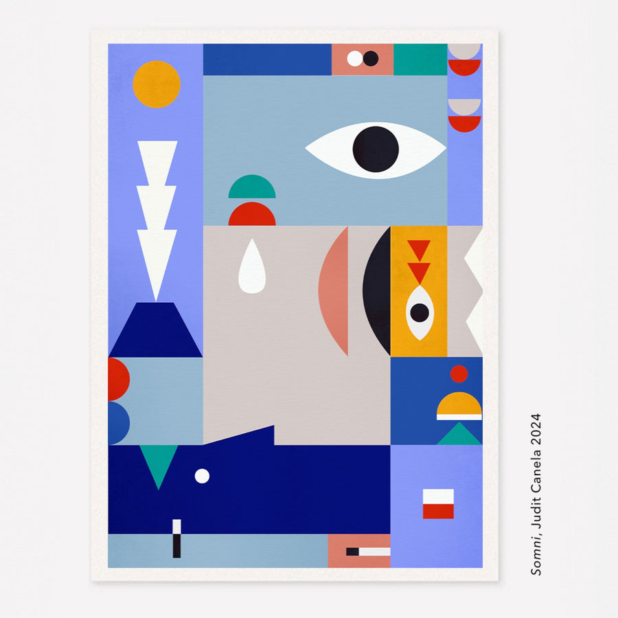 Somni - Earrings - Pink and Blue - Long