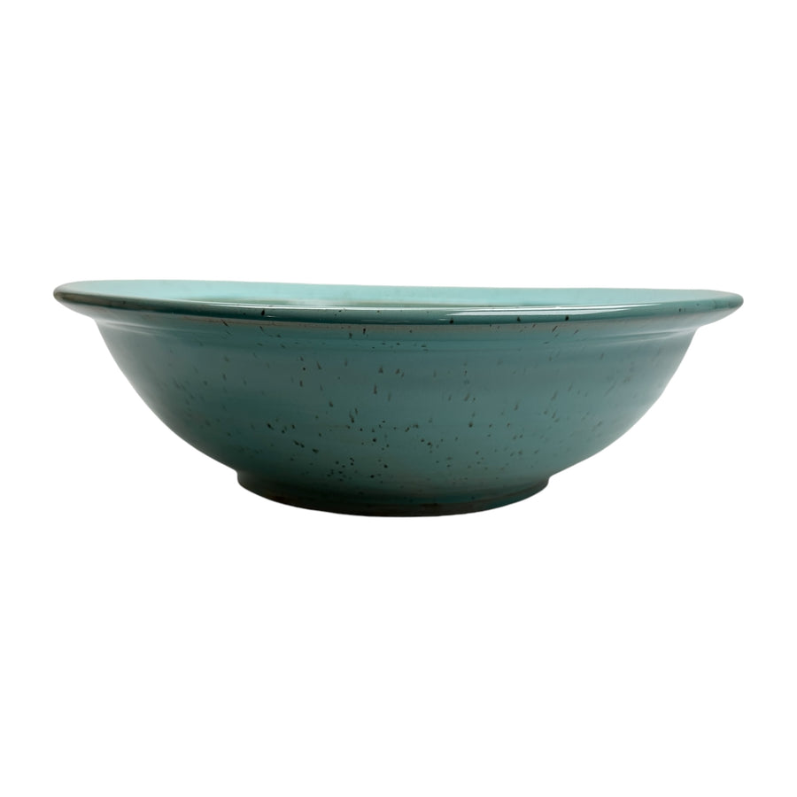 Bowl - Teal Paintbrush - Large