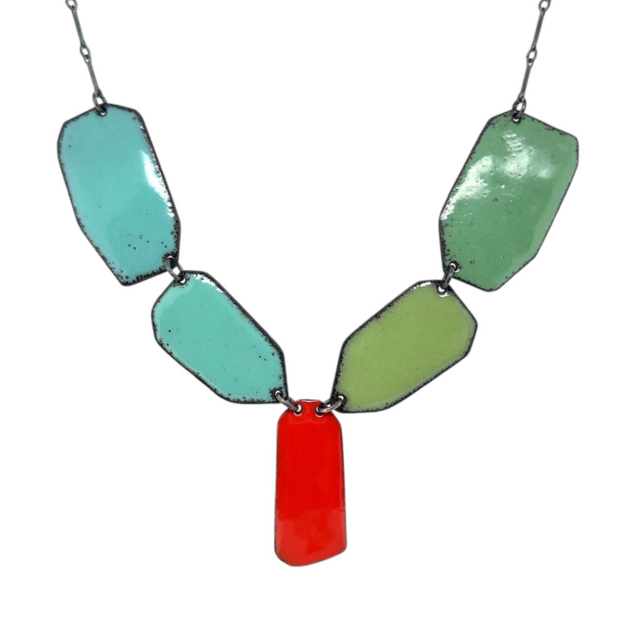 Vernal Necklace - Orange/Green