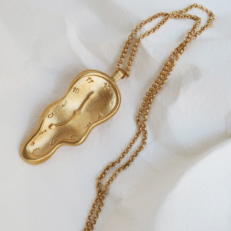 Dalí Clock - Gold - Necklace