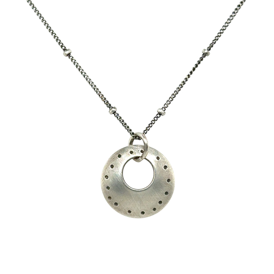 Necklace - Silver Disk