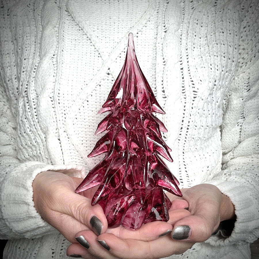 Small Glass Tree - Ruby