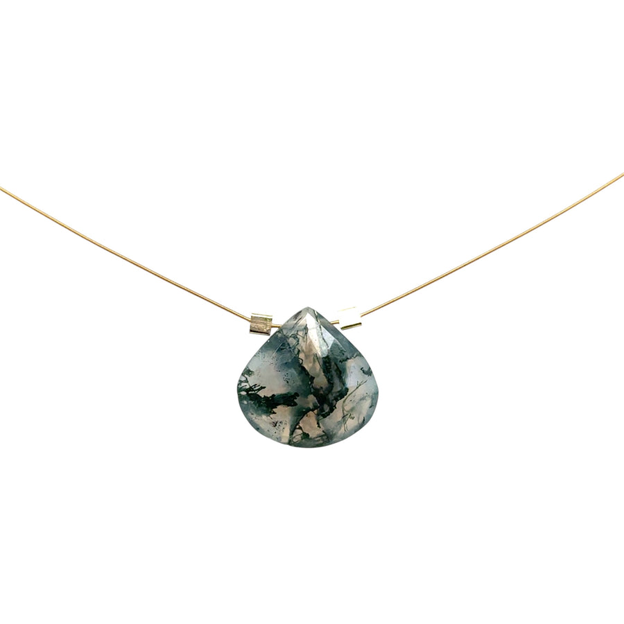 Green Moss Agate Necklace