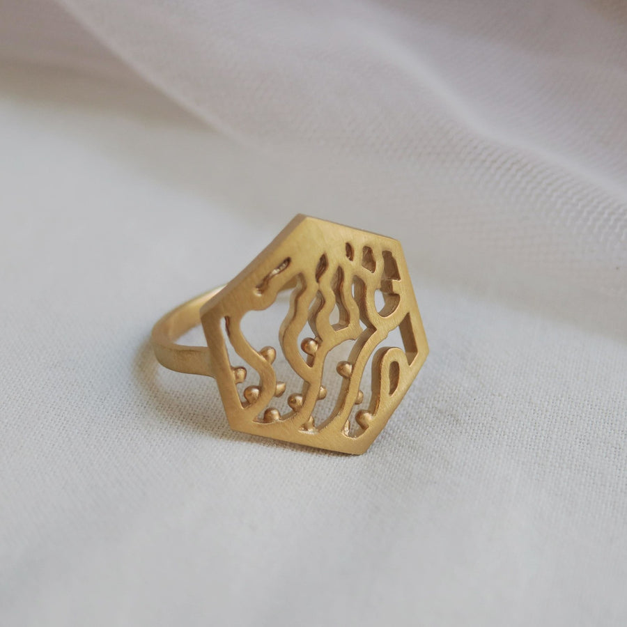 Gaudí Golden - Ring - Size 7.5