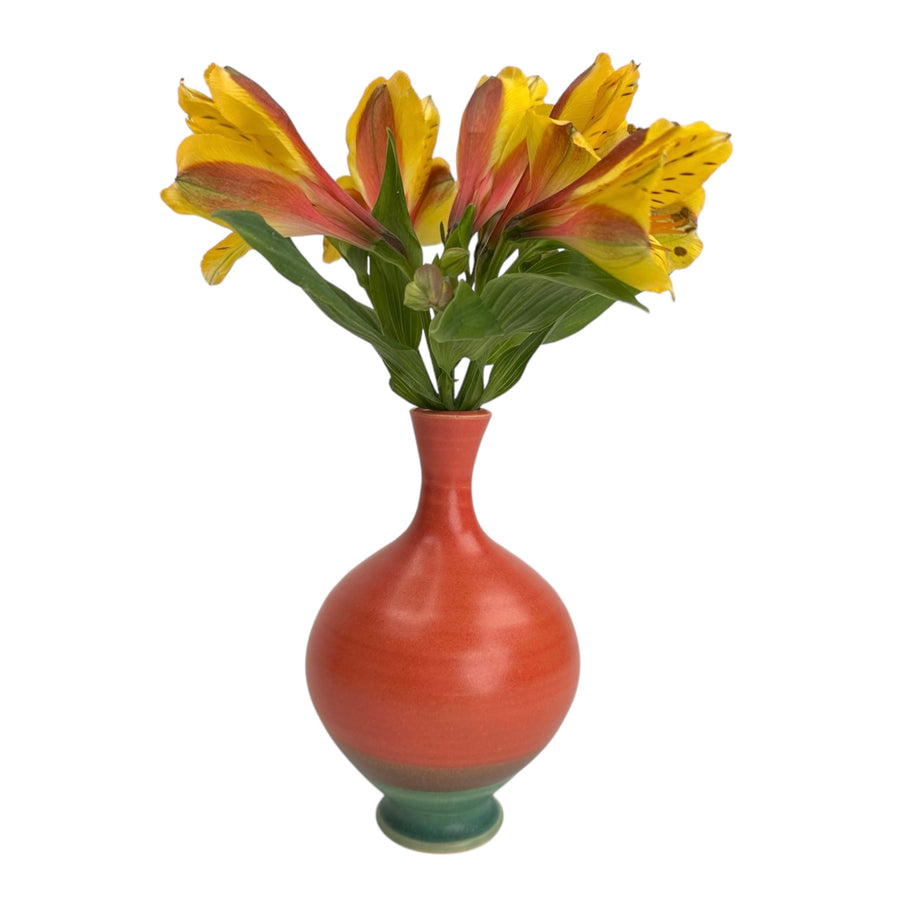 Bud Vase - Red/Green