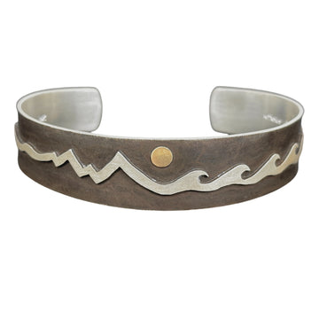 Mountains and Waves Bracelet B31 - Non-Tapered