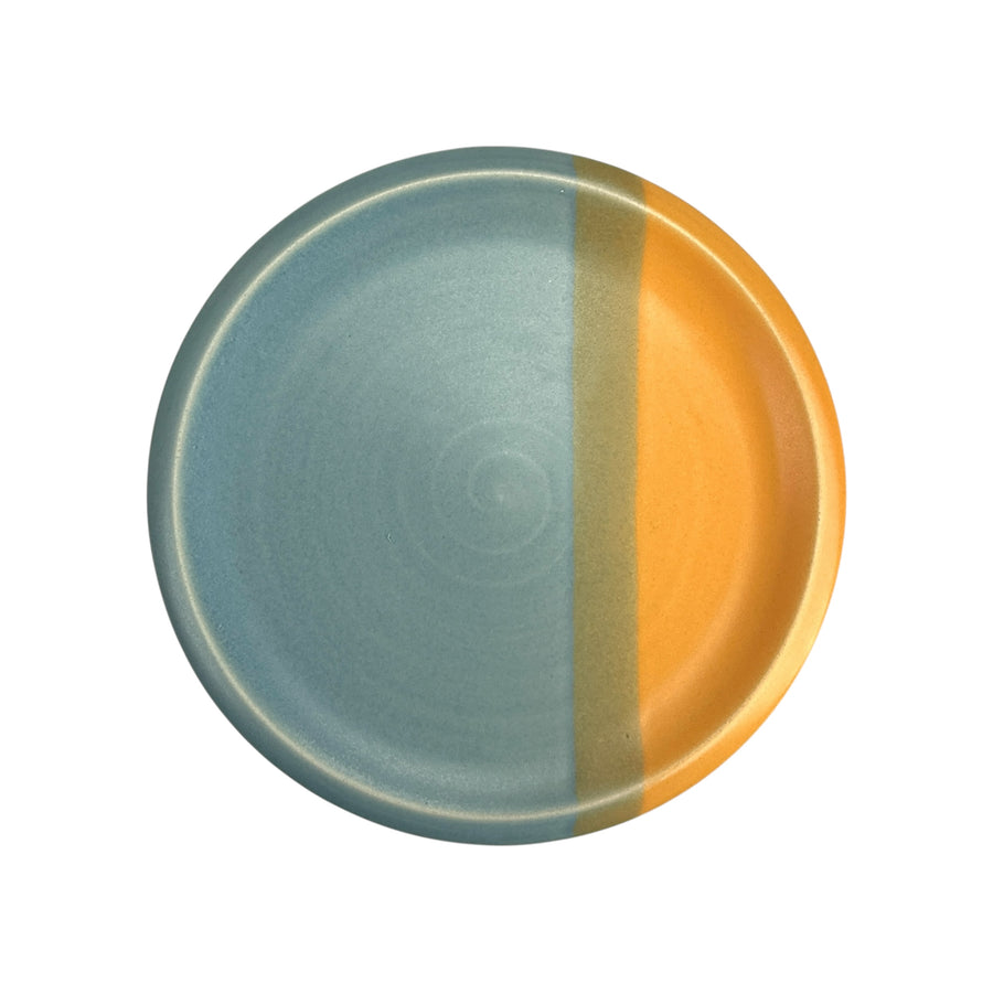 Dessert Plate - Light Blue/Yellow