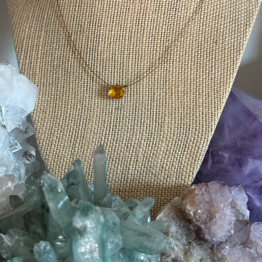 Yellow Topaz Necklace
