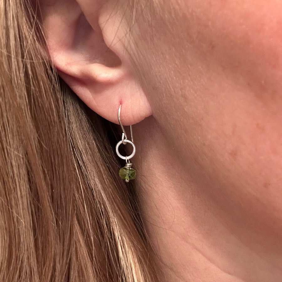 Earrings - Peridot - Tiny