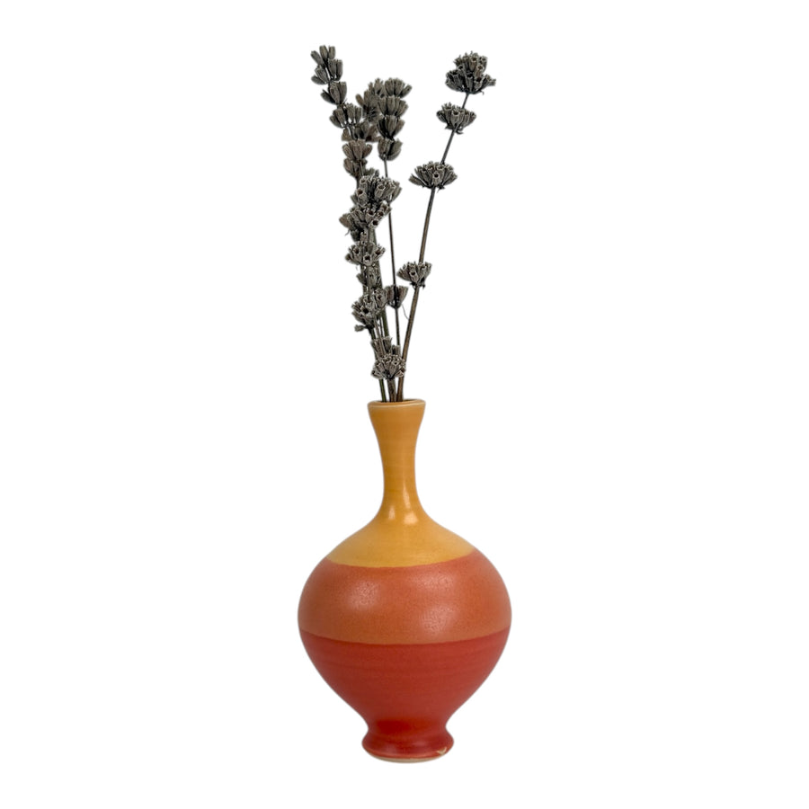 Bud Vase - Yellow/Red