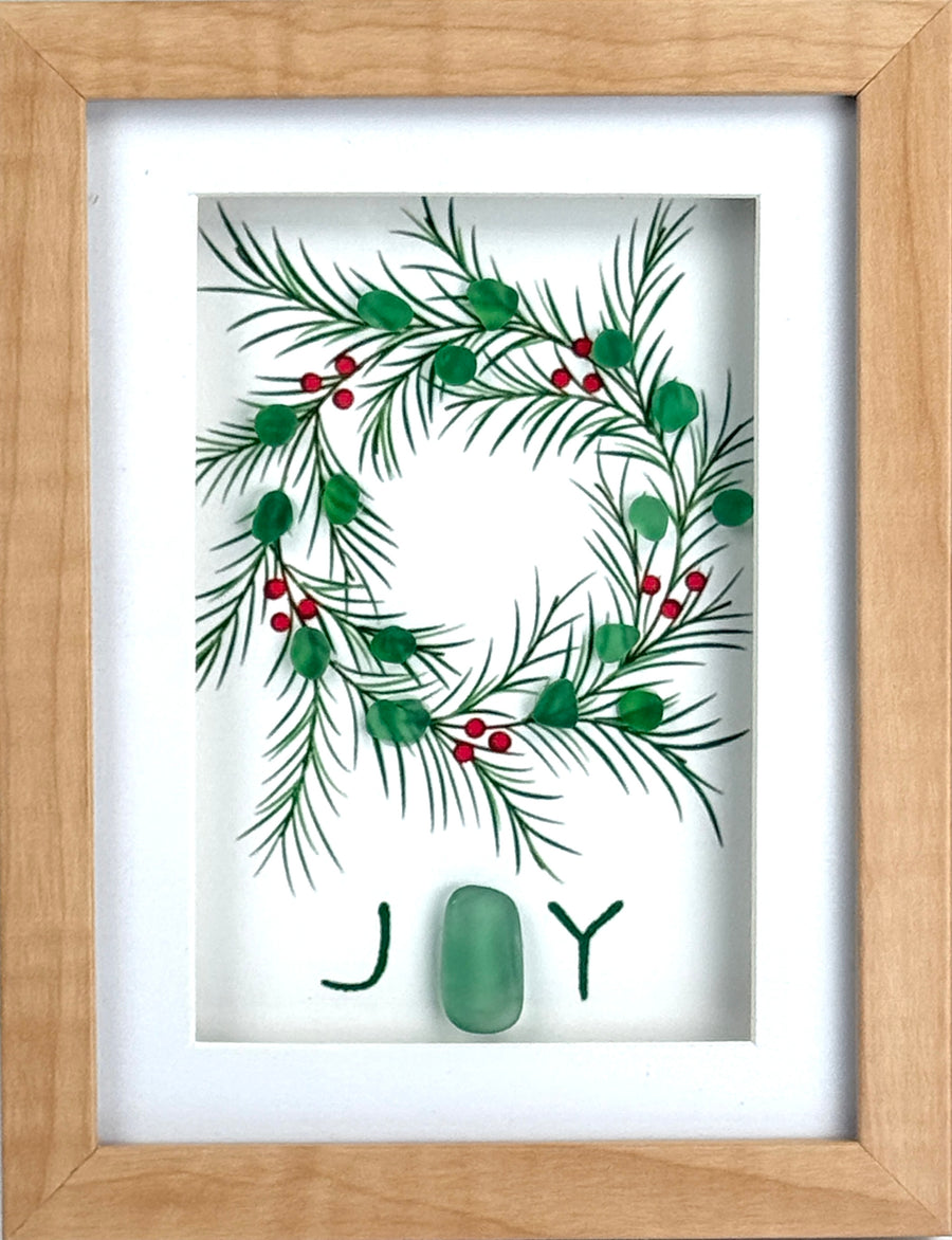 Sea Glass Joy Wreath