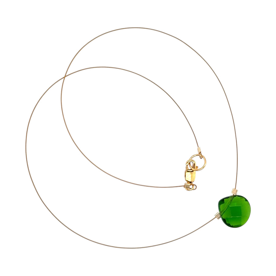 Czech Quartz Necklace - Evergreen