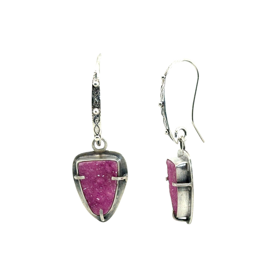 Earrings - Cobalto Calcite