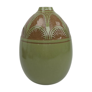 Large Vase - Sage - Geometric