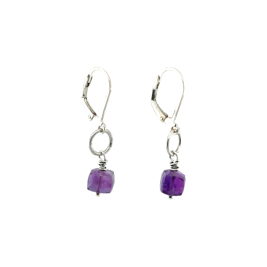 Earrings - Amethyst - Tiny