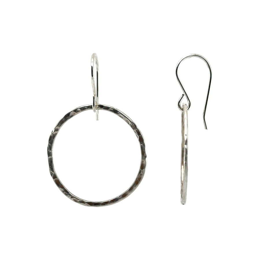 Earrings - Hammered Circles