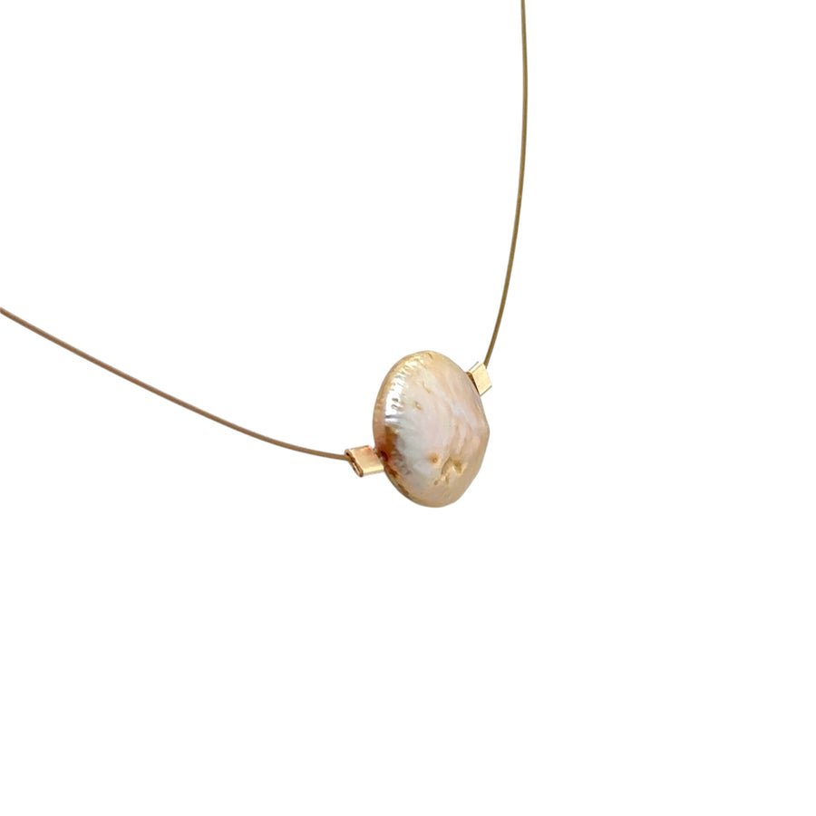 Coin Pearl Necklace