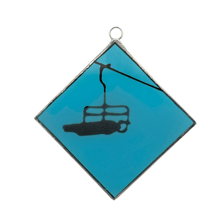 Etched Glass Suncatcher/Ornament - Chairlift