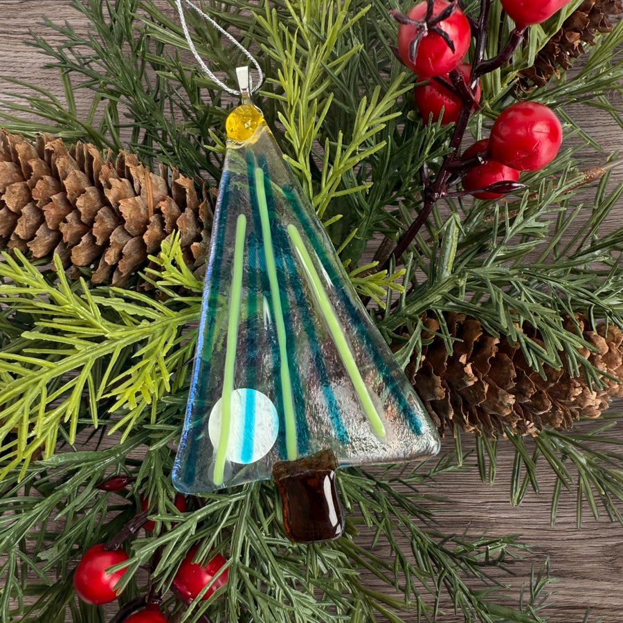 Mini Tree Glass Ornament