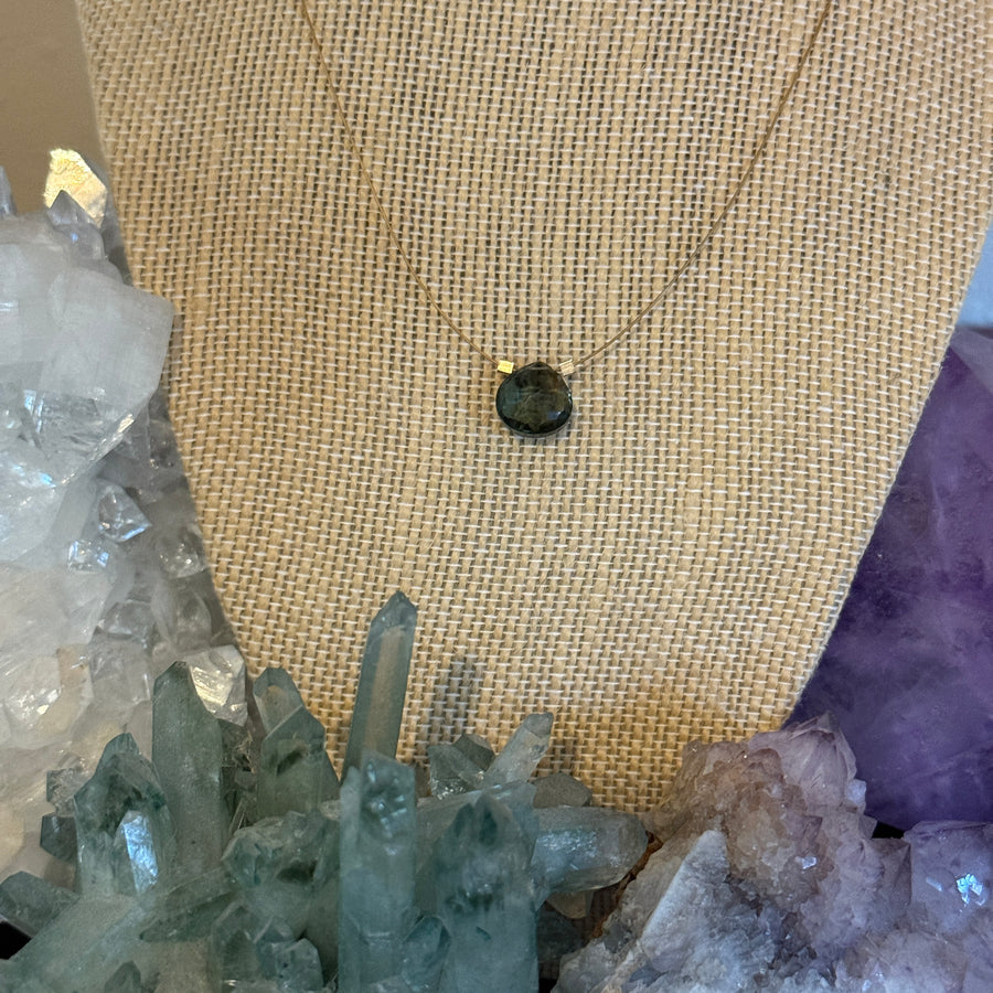 Moss Aquamarine Necklace