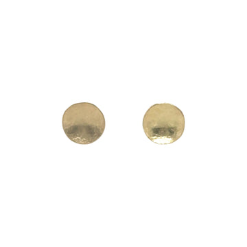 Earrings - 14K Gold Disk Stud