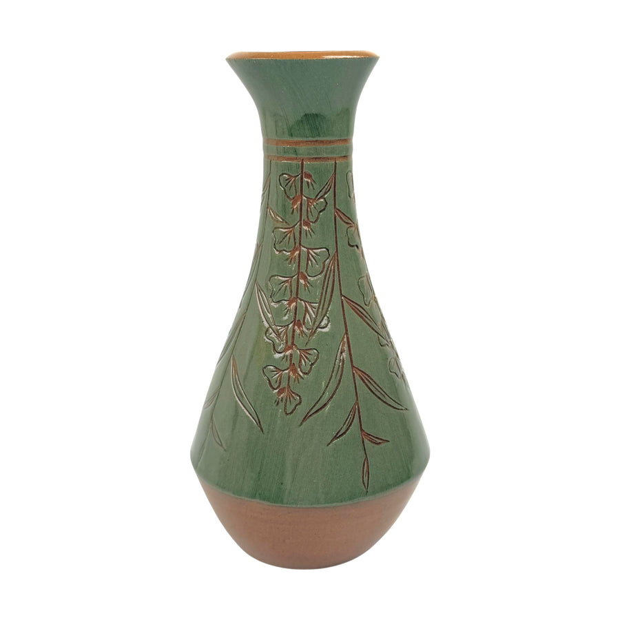 Large Vase - Teal - Botanical