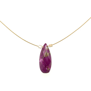 Purple Copper Turquoise Necklace