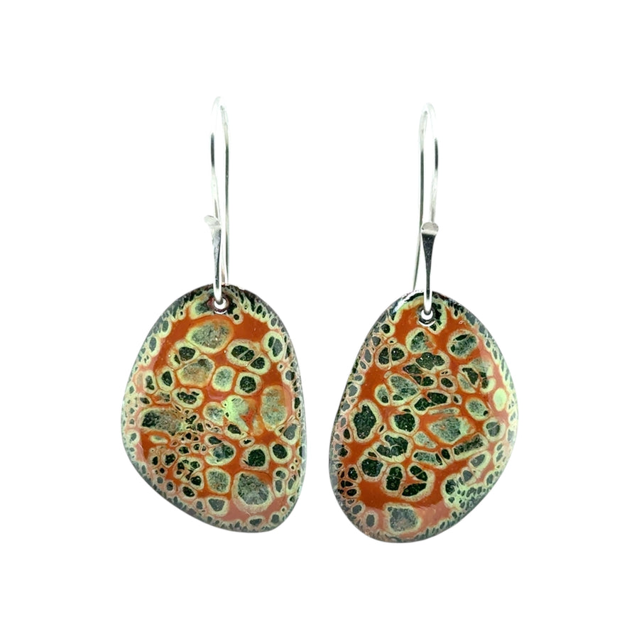 Enameled Earrings
