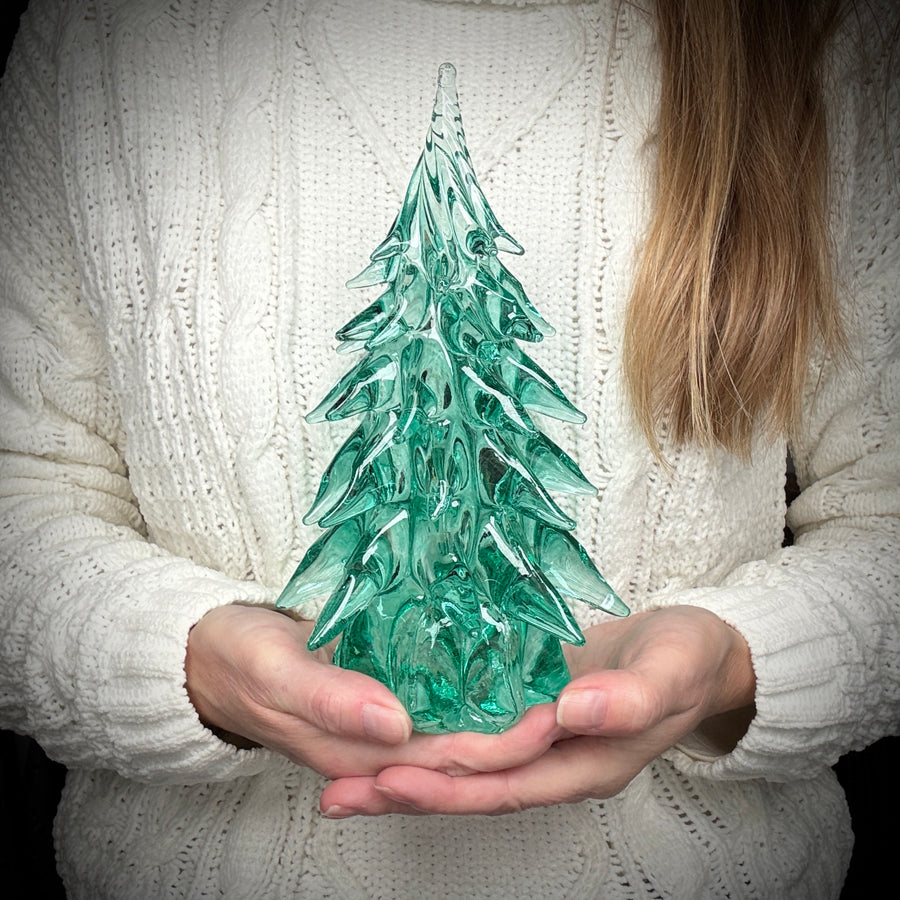 Large Glass Tree - Light Emerald