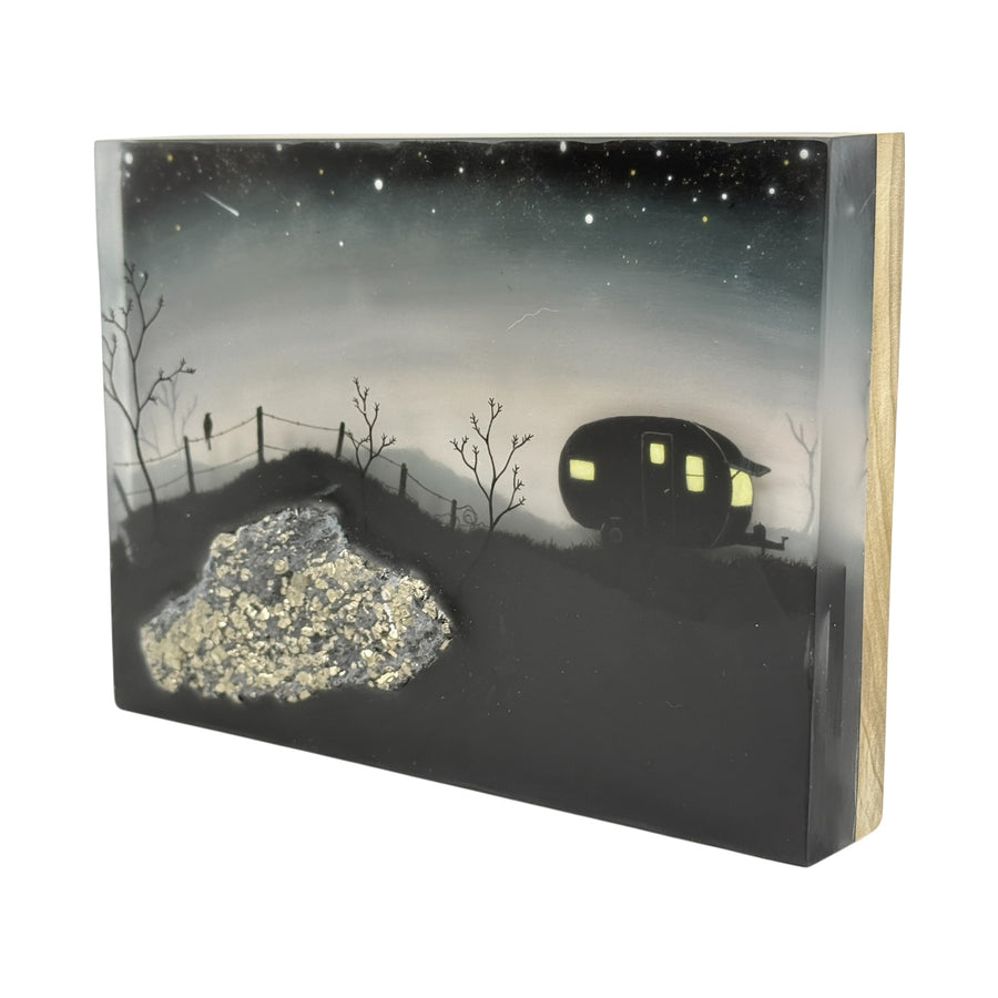 Camper with Pyrite and Basalt