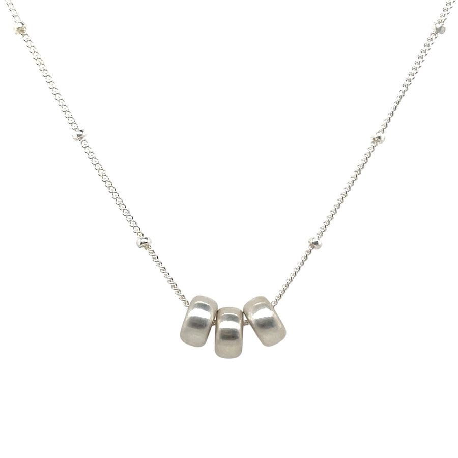 Necklace - Silver Beads