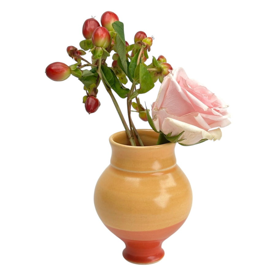 Bud Vase - Yellow/Red