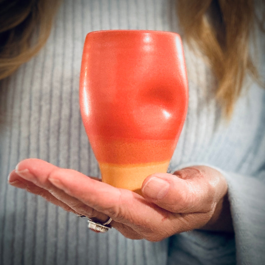 Thumb Cup - Red/Yellow