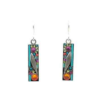 Earrings - Botanical Leaf Rectangle