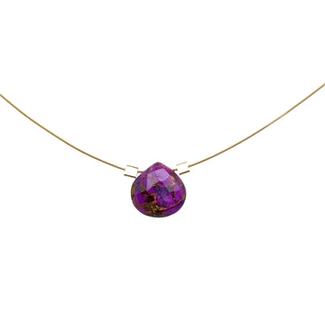 Purple Copper Turquoise Necklace