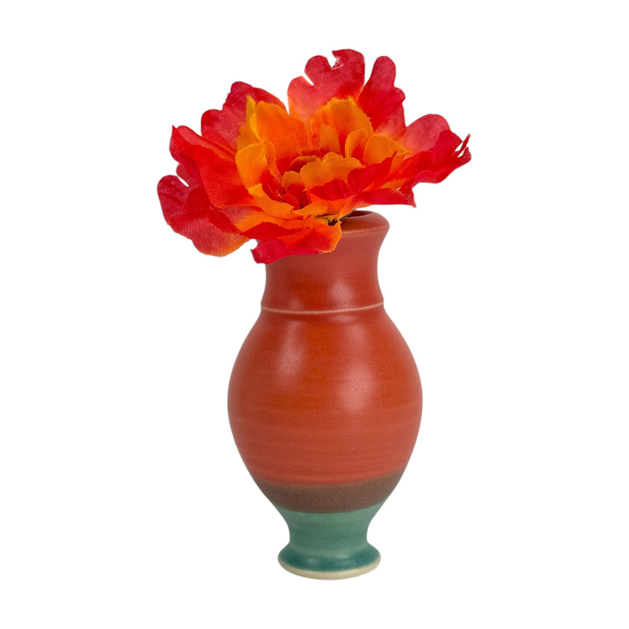 Bud Vase - Red/Green